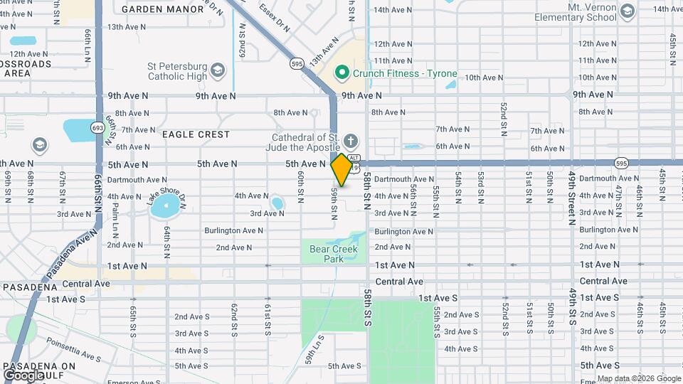 5857 4th Ave N Map and Location Details