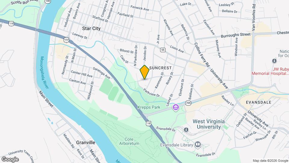 1285 Fairlawns Ave Map and Location Details