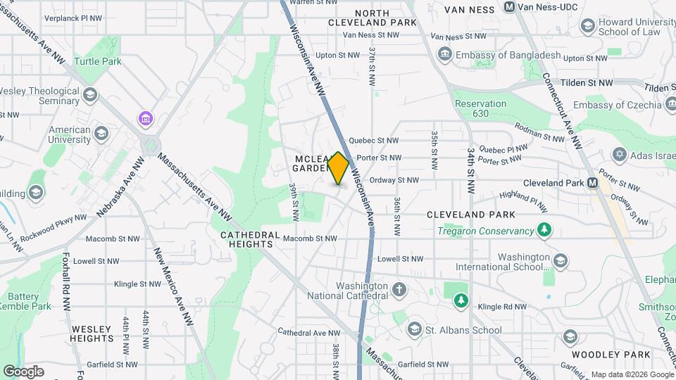 3420 38th St NW, Unit D-418 Mapa y Detalles de la Ubicación