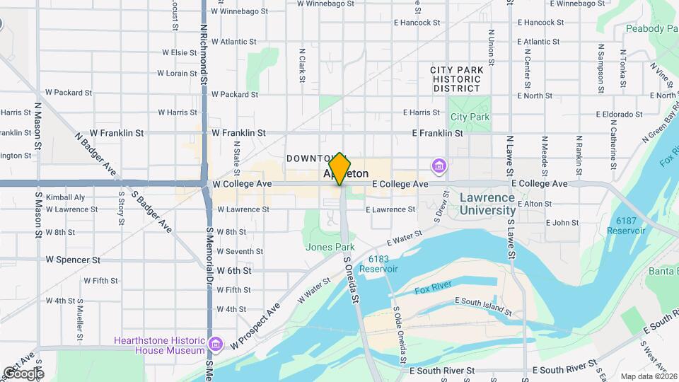 203 W College Ave Map and Location Details