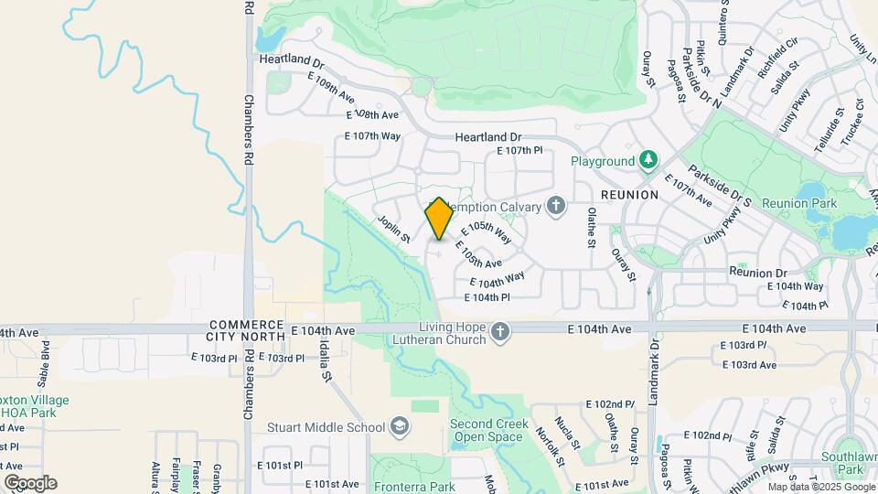 16053 E 105th Ct Map and Location Details