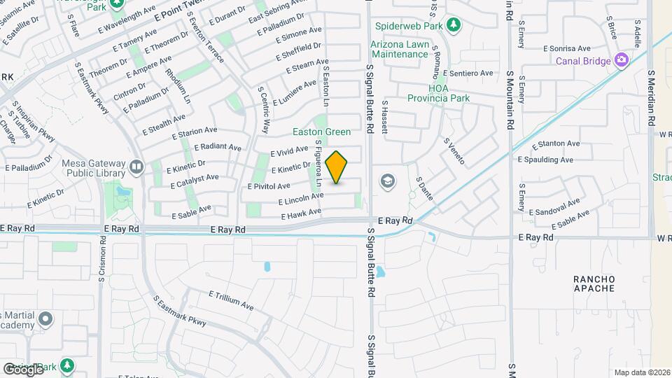10706 E Lincoln Ave Map and Location Details