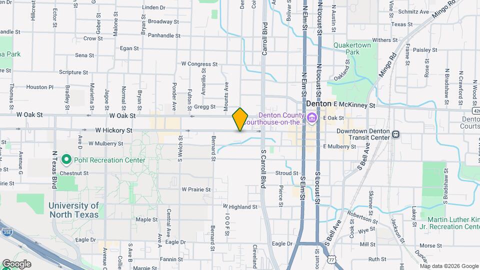 625 W Hickory St Map and Location Details