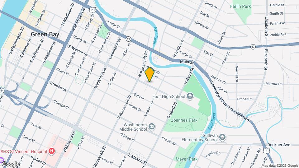 1243 E Walnut St Map and Location Details