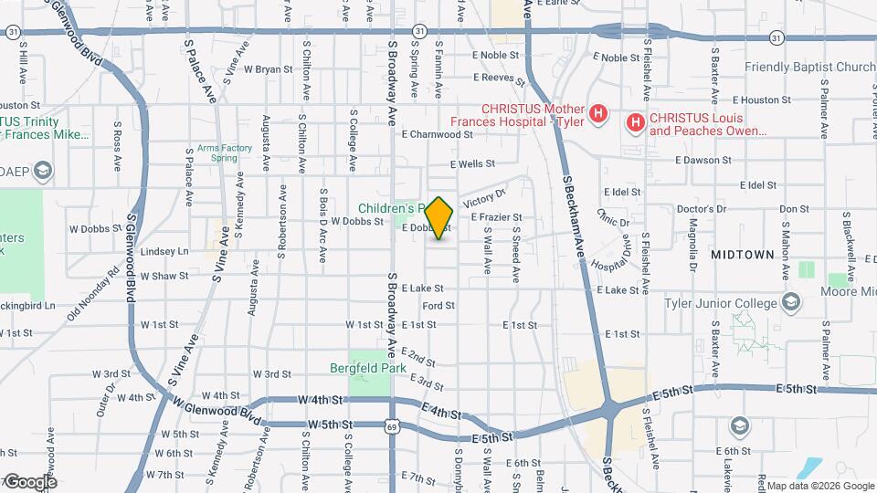 302 E Dodge St Map and Location Details