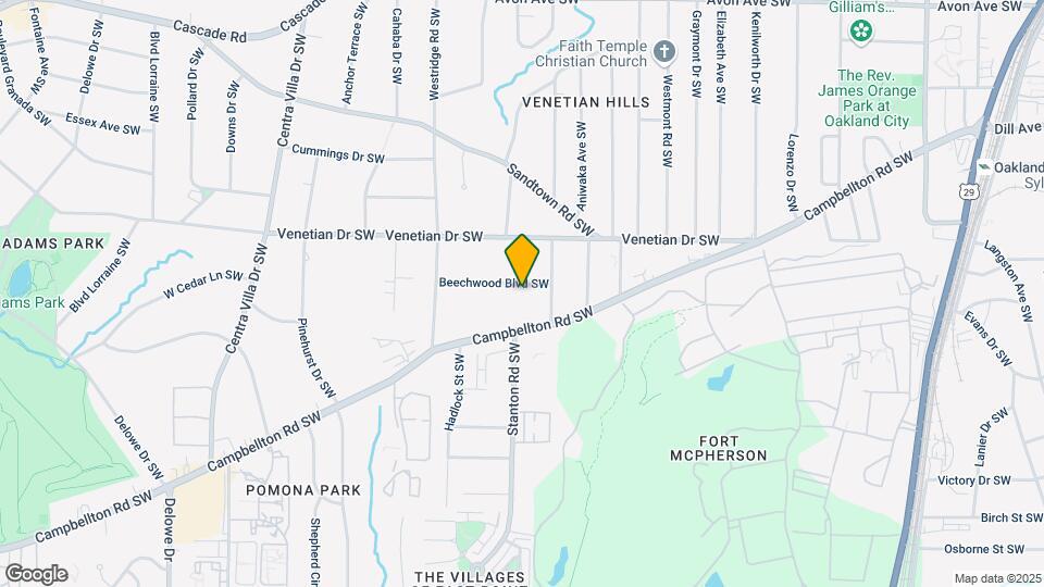 1698 Beechwood Blvd SW Map and Location Details