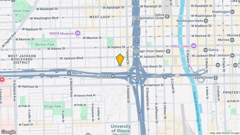 843 W Van Buren St Mapa y Detalles de la Ubicación