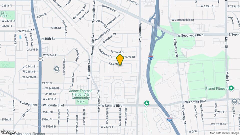 24314 Berendo Ave Mapa y Detalles de la Ubicación