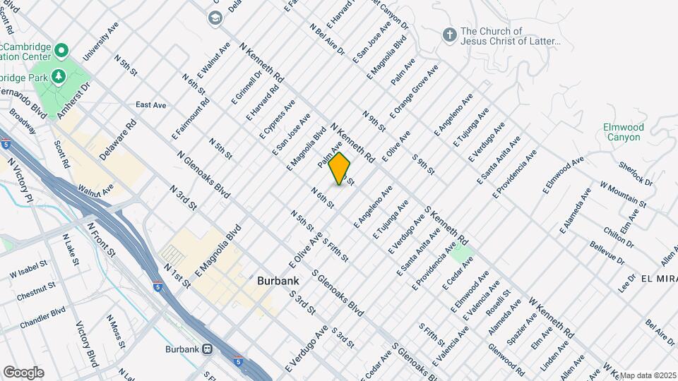 626 E Orange Grove Ave Map and Location Details