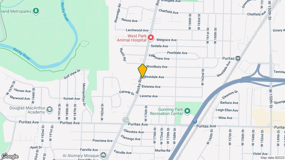 4271 Rocky River Dr Map and Location Details
