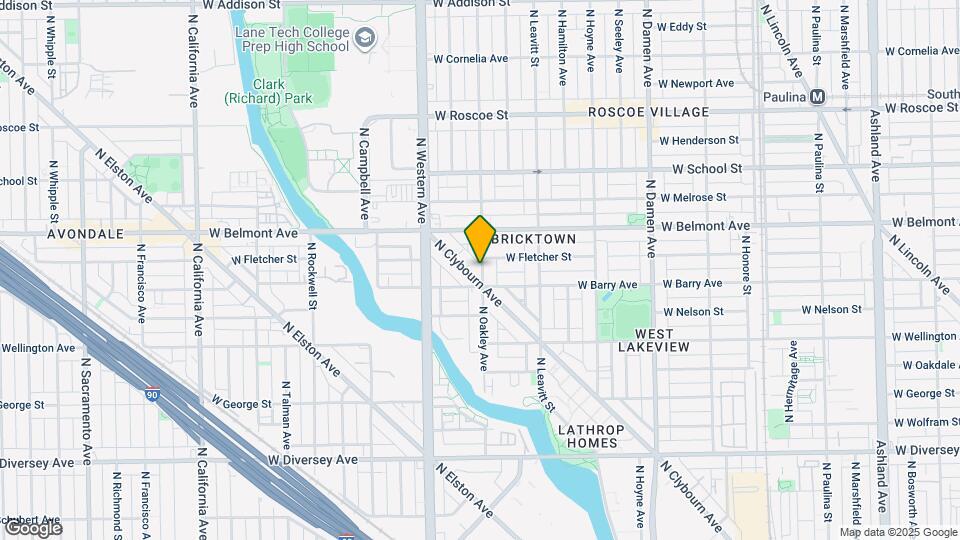3120 N Oakley Ave Map and Location Details