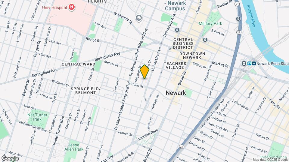 121 Arlington St Map and Location Details