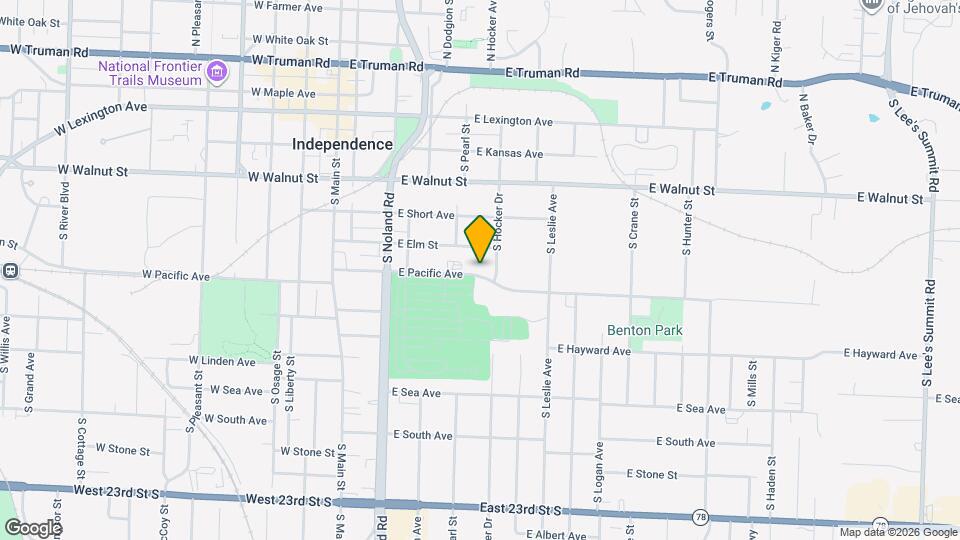 418 E Pacific Ave Map and Location Details