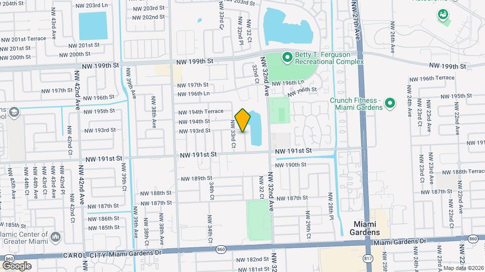 19236 NW 33rd Ave Mapa y Detalles de la Ubicación