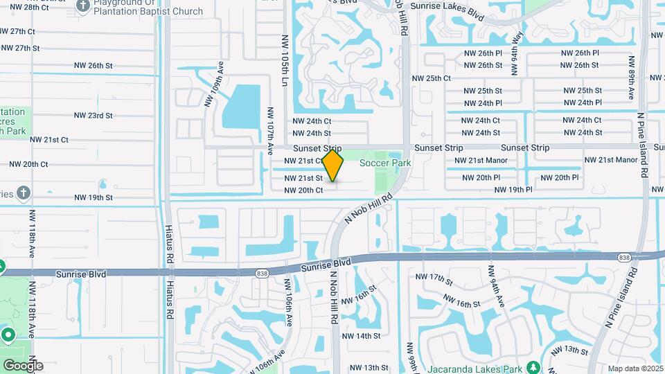10401 NW 20th Ct Map and Location Details