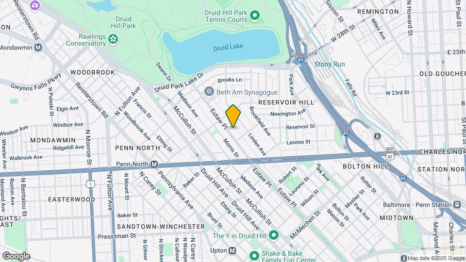 2323 Eutaw Pl Map and Location Details