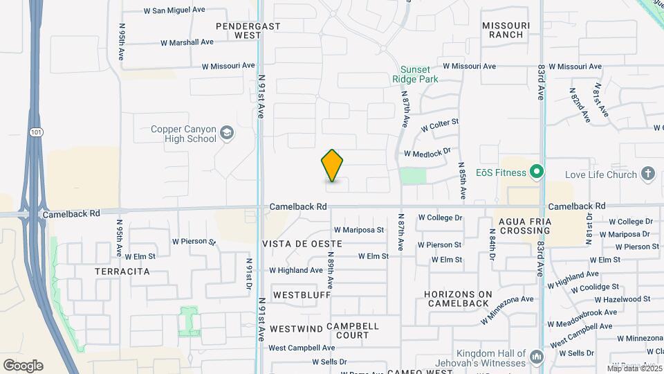 8830 W Pasadena Ave Map and Location Details