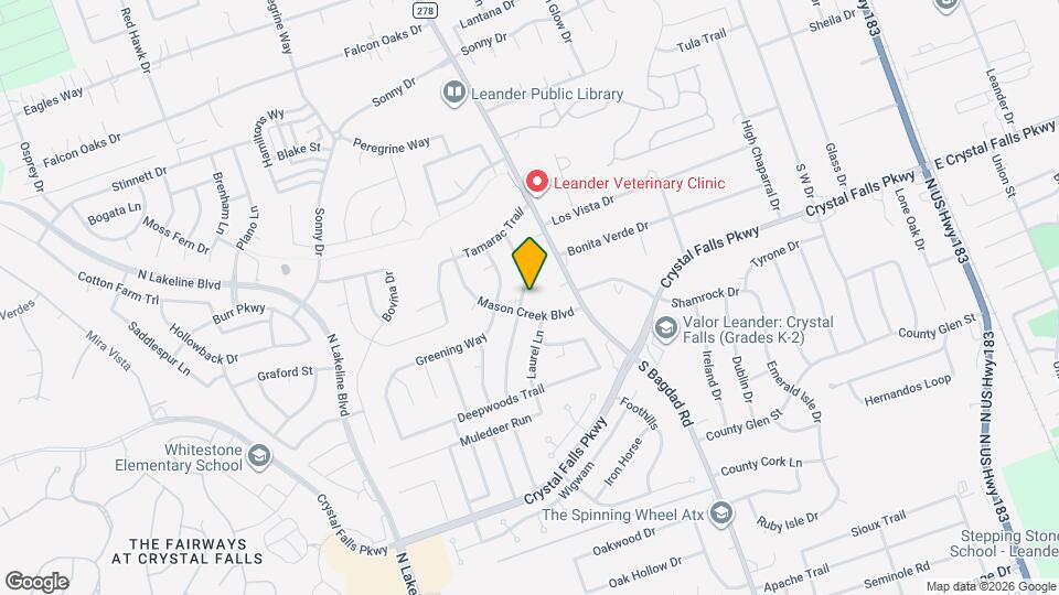 1610 Parkwood Dr Map and Location Details