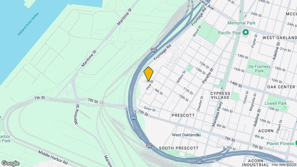 905 Pine St Map and Location Details