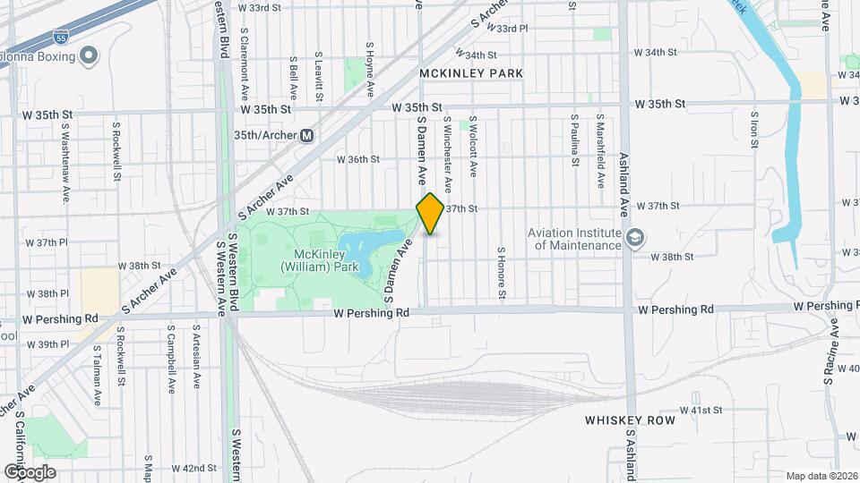 3737 S Damen Ave Map and Location Details