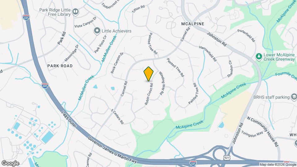 7614 Robin Crest Rd Mapa y Detalles de la Ubicación