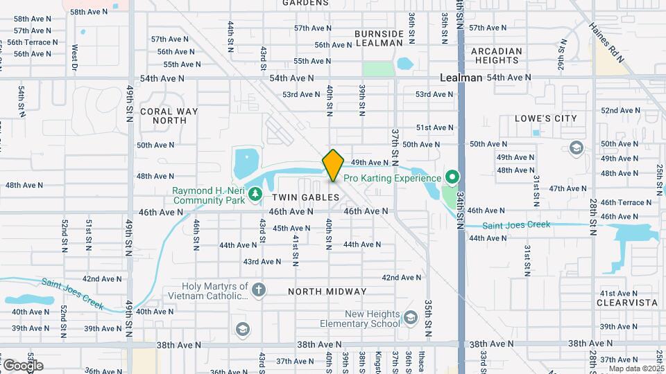 4631 40th St N Map and Location Details