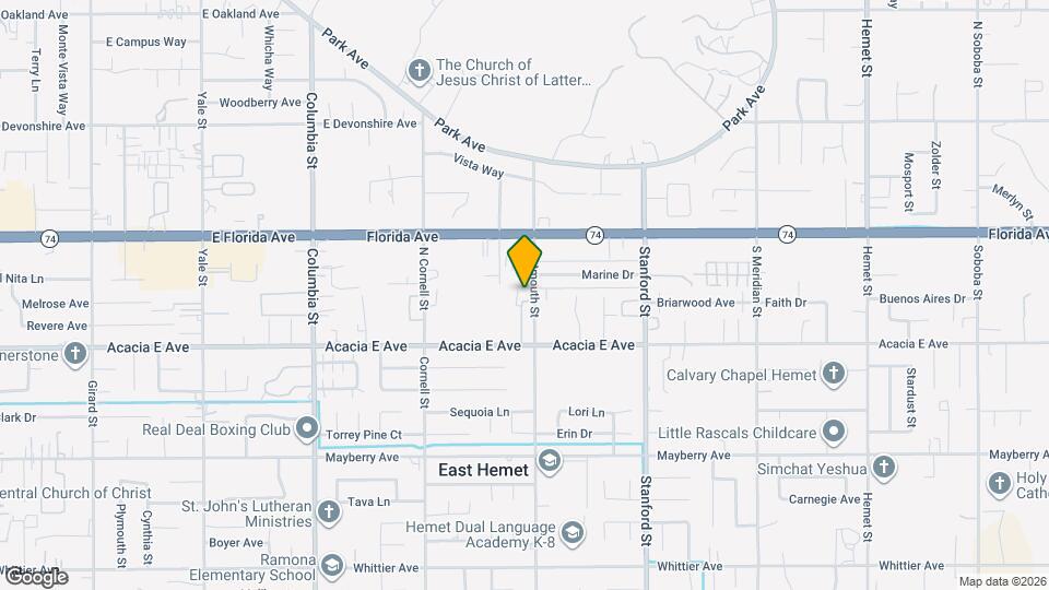 25893 Baylor Way Map and Location Details