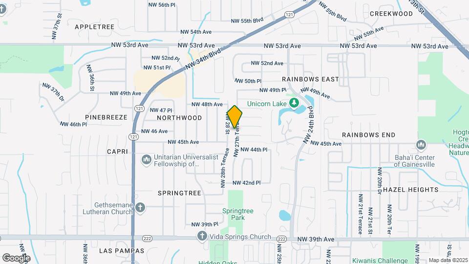 4530 NW 27th Terrace Map and Location Details