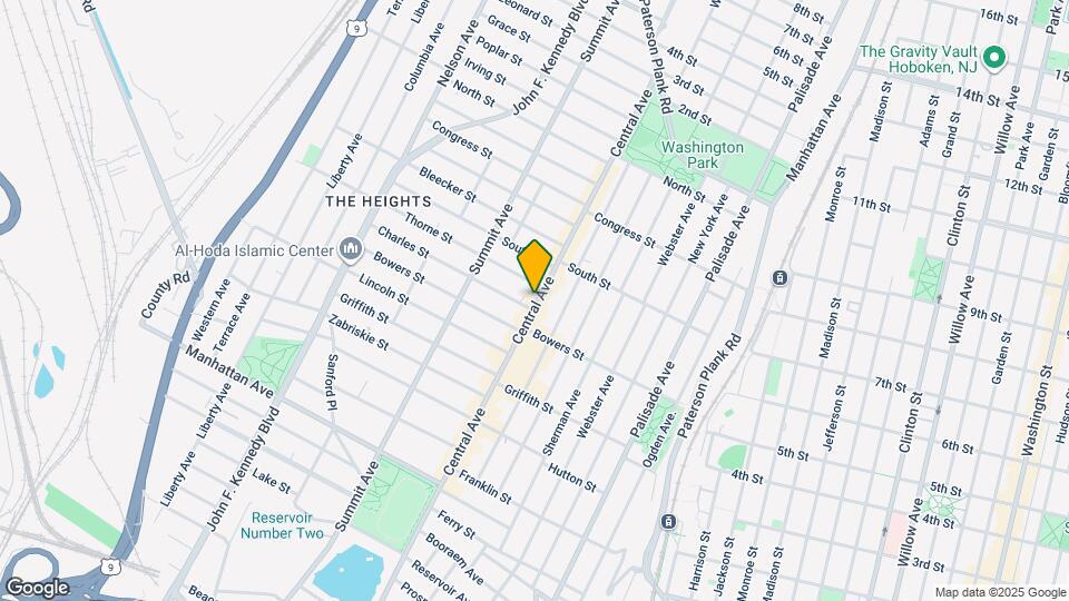391 Central Ave Mapa y Detalles de la Ubicación