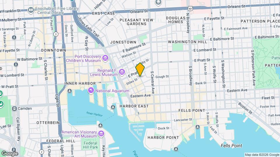 230 S Exeter St, Unit 1 Map and Location Details