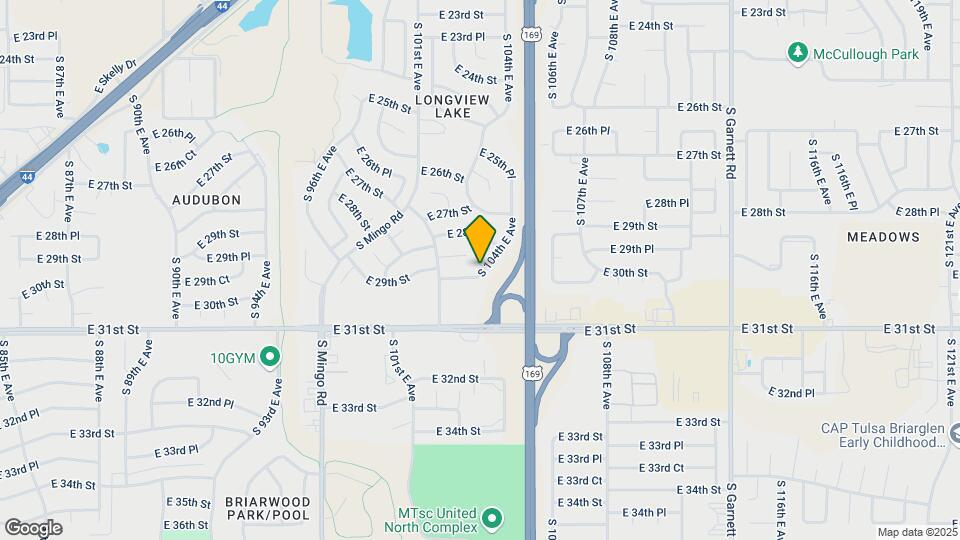 2834 S 104th E Ave Map and Location Details