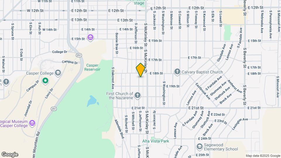 1835 S Jefferson St Map and Location Details