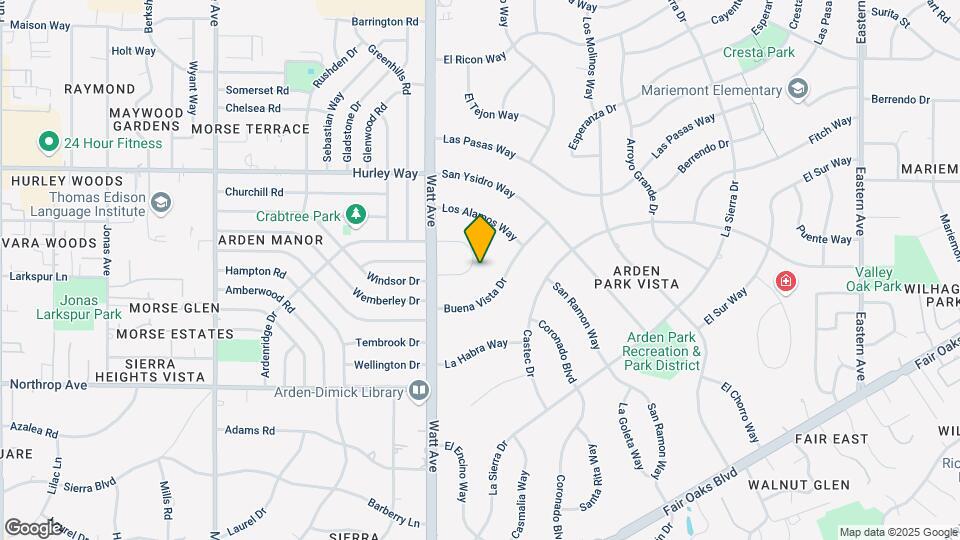 3536 Bodega Ct Map and Location Details