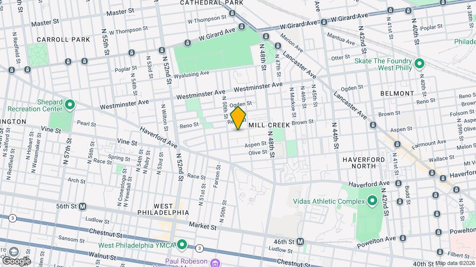 4930 Brown St Map and Location Details