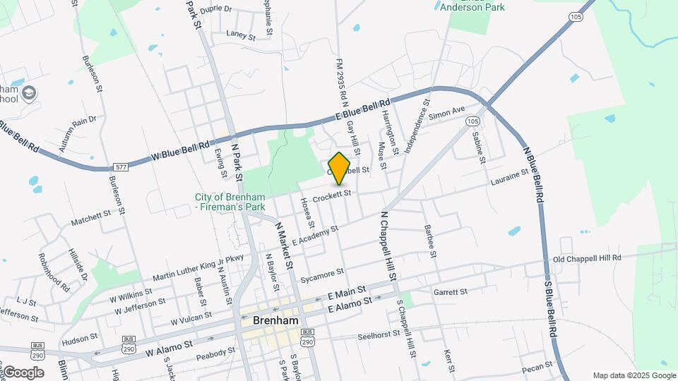 603 Crockett St Map and Location Details