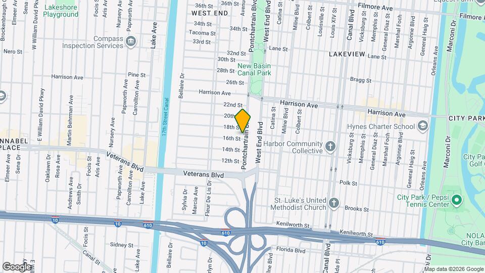 6134 Pontchartrain Blvd Map and Location Details