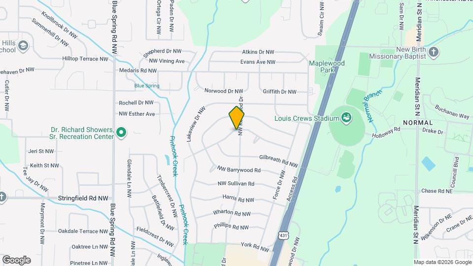 4411 NW Kenwood Dr Map and Location Details