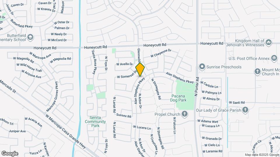 19207 N Ventana Ln Map and Location Details