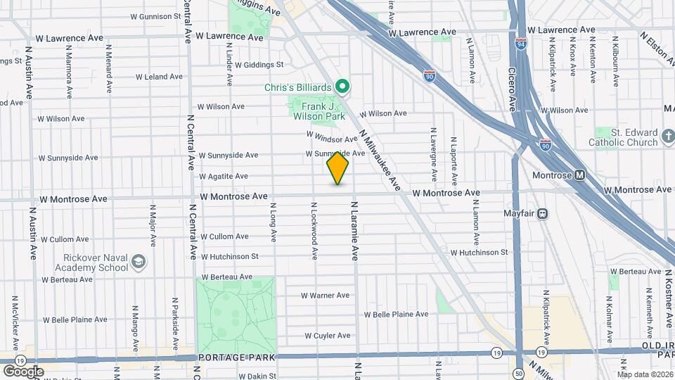 5222 W Montrose Ave, Unit G Map and Location Details