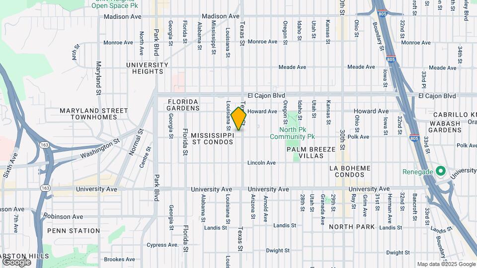 4110 Texas St Mapa y Detalles de la Ubicación