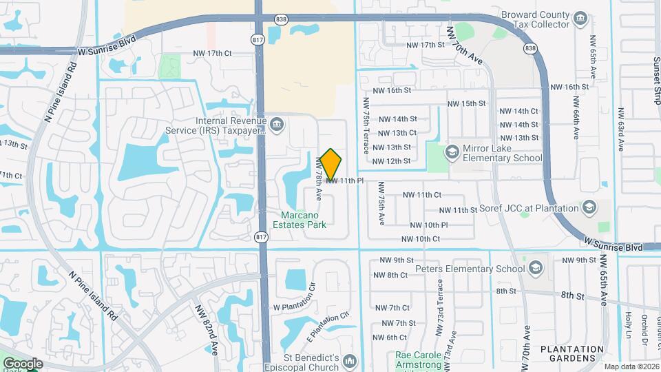 7700 NW 11th Pl Mapa y Detalles de la Ubicación