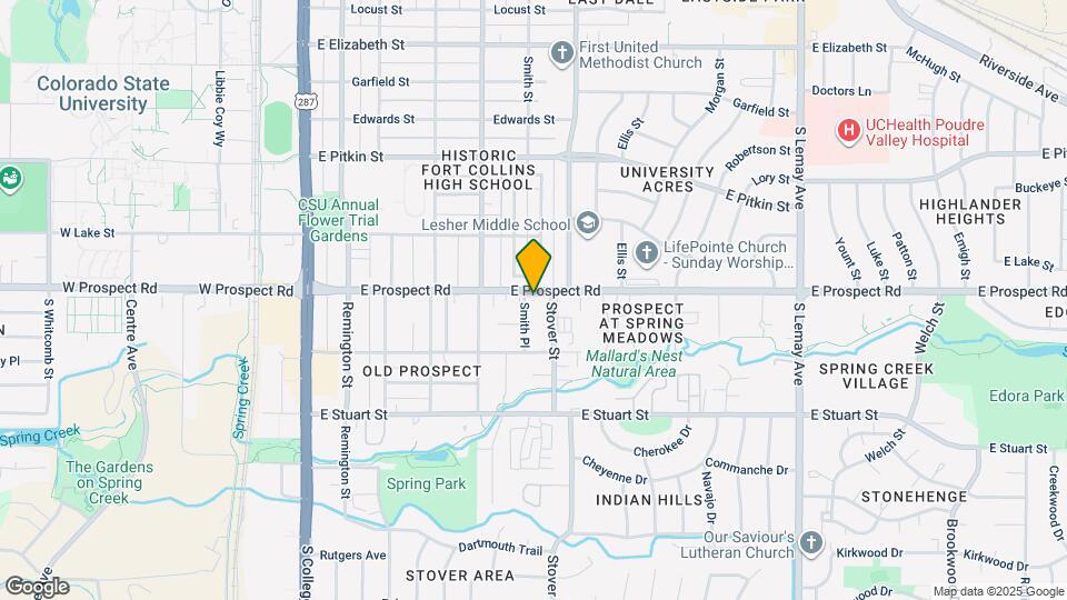 603 E Prospect Rd Map and Location Details