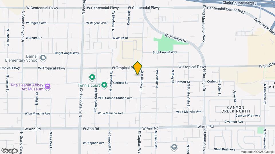 5945 N El Capitan Way Map and Location Details