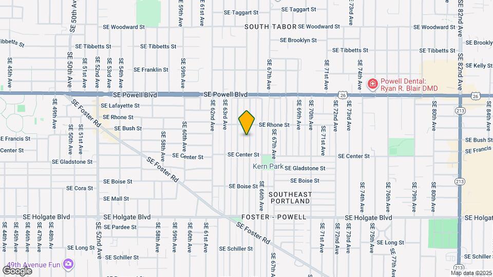 3803 SE 65th Ave Map and Location Details