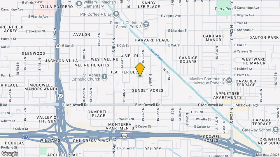 1913 North 25th Pl Map and Location Details