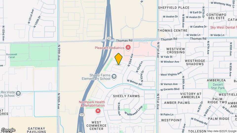 9429 W Jamestown Rd Map and Location Details