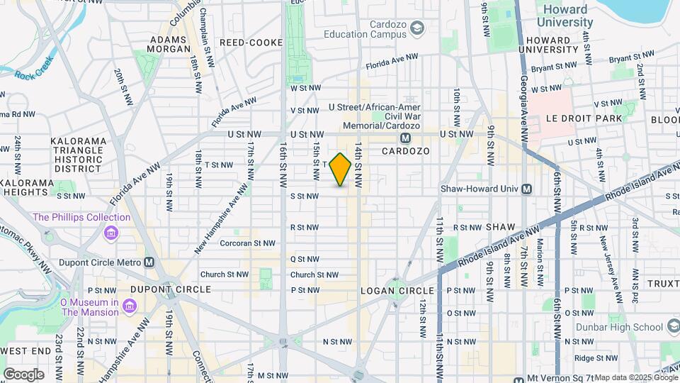 1427 S St NW Map and Location Details