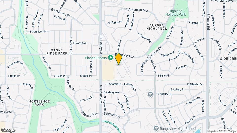 1766 S Pitkin Cir Map and Location Details
