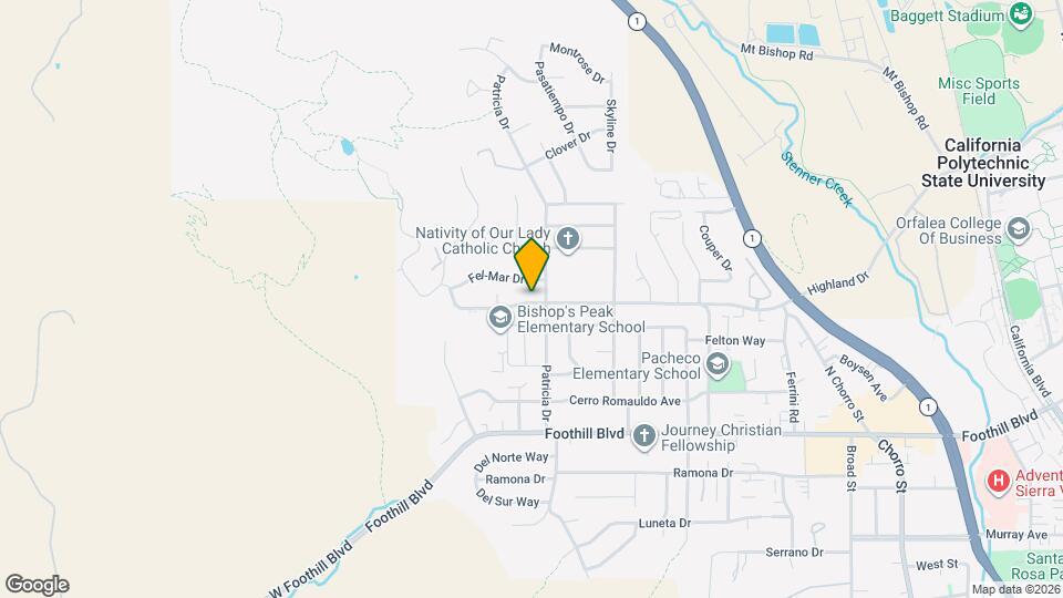 184 Highland Dr Map and Location Details