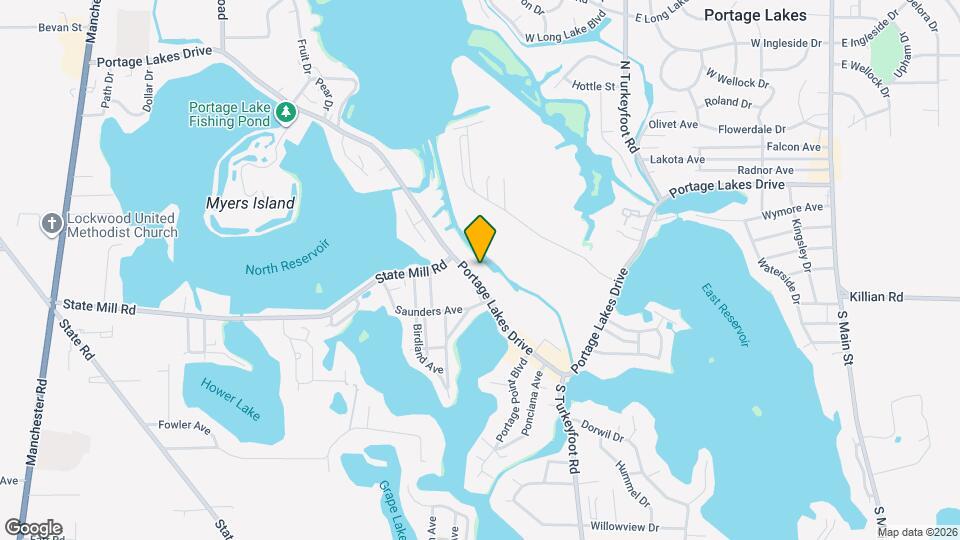 629 Portage Lakes Drive Map and Location Details